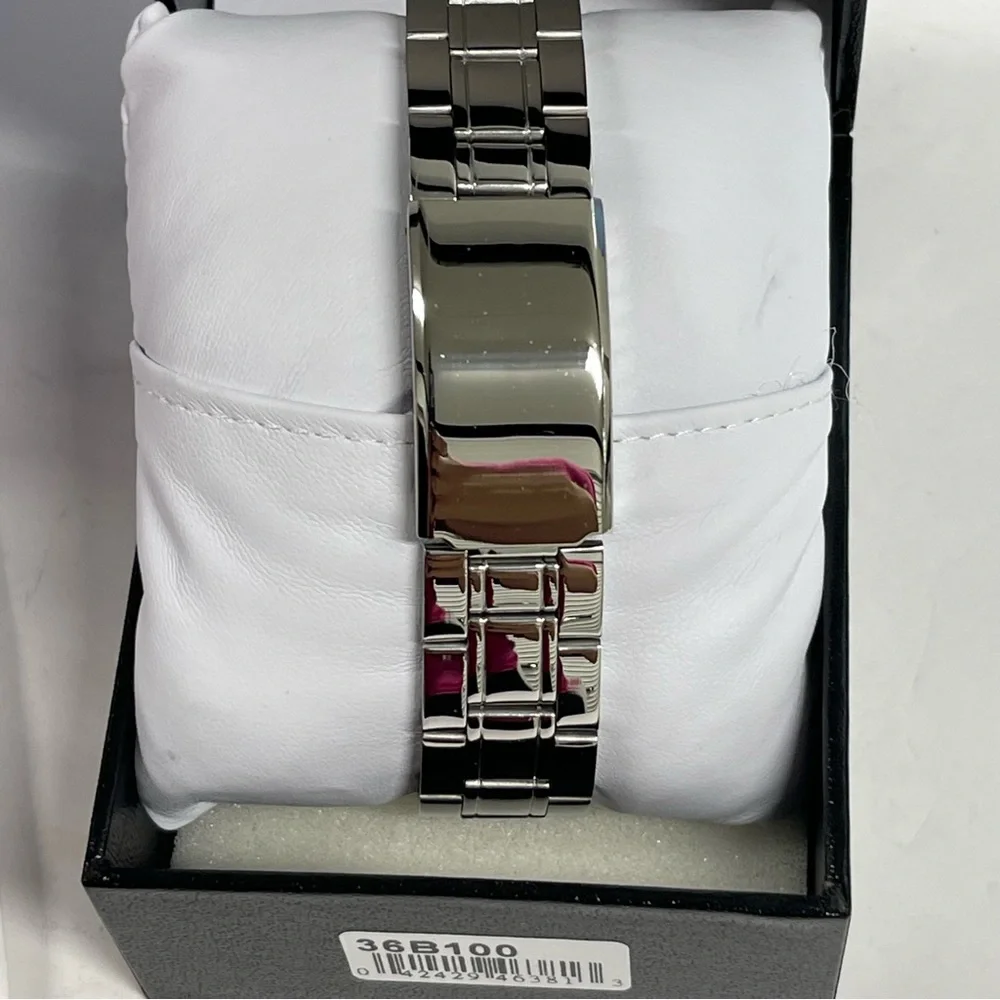 NIB BULOVA STAINLESS STEEL WATCH